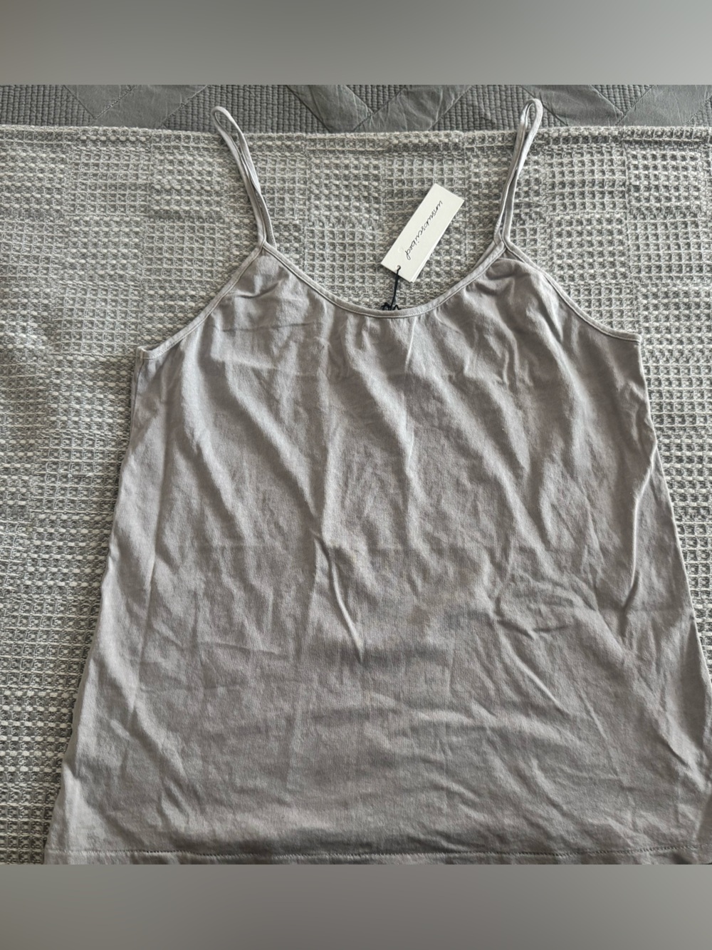 Unsubscribed Light Gray Tank Top